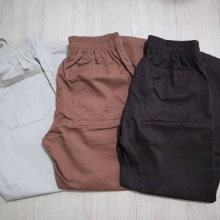 ジーユー(GU)のGU シェフパンツ（メンズ）3本セット(ワークパンツ/カーゴパンツ)