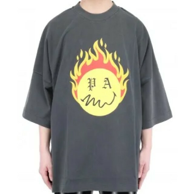 堅実な究極の LOOSE HEAD BURNING Angels Palm TEE M 黒 Tシャツ+カットソー(半袖+袖なし)