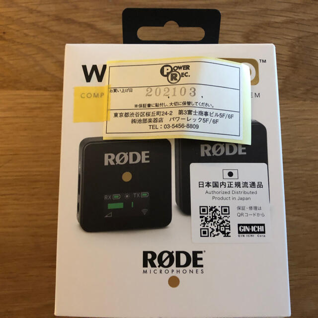 Rode Wireless Go ロード ワイヤレスマイクシステム 品質一番の 10455