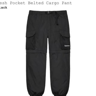 シュプリーム(Supreme)のSupreme Mesh Pocket Belted Cargo Pant (ワークパンツ/カーゴパンツ)