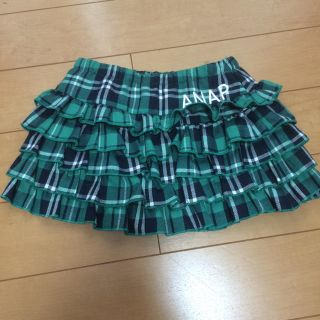 アナップキッズ(ANAP Kids)のANAP KIDS チェックフリルスカート 110(スカート)