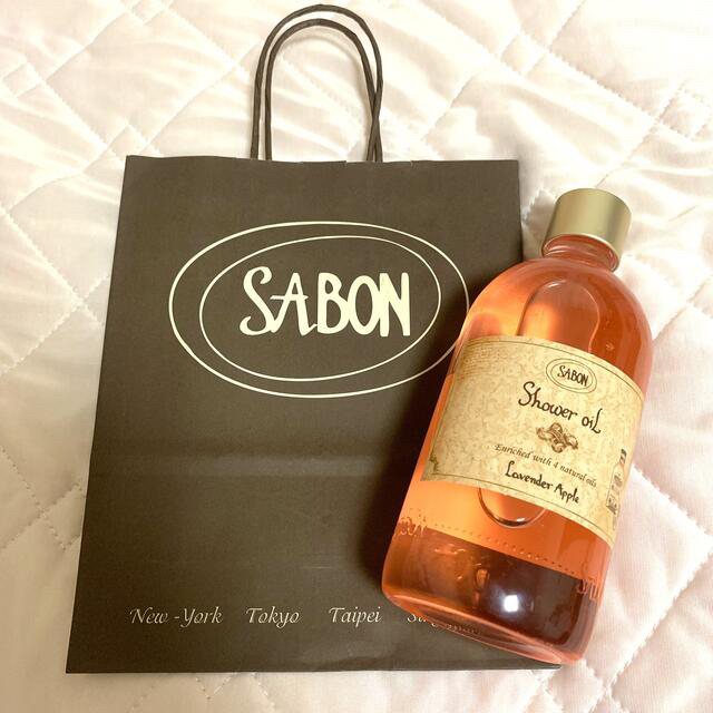 SABON シャワーオイル 500ml 2個セット 袋付き コスメ/美容のボディケア(ボディソープ/石鹸)の商品写真