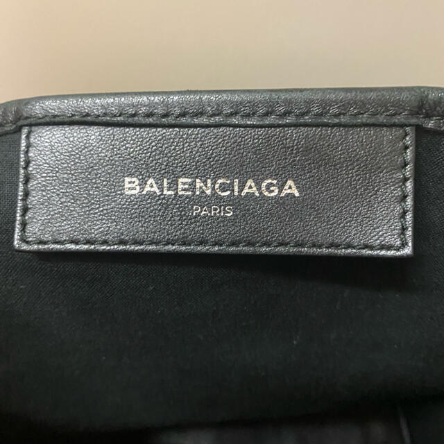 BALENCIAGA BAG(バレンシアガバッグ)の【美品】バレンシアガ　ネイビーカバ S ブラック　レザー レディースのバッグ(トートバッグ)の商品写真