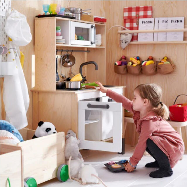 IKEA(イケア)の新品未開封 ドゥクティグ おままごとキッチン, バーチ キッズ/ベビー/マタニティのおもちゃ(知育玩具)の商品写真