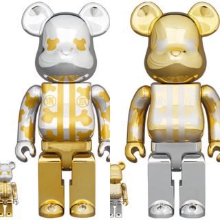 BE@RBRICK はっぴ東京 銀メッキ/ 金メッキ100％＆400(その他)