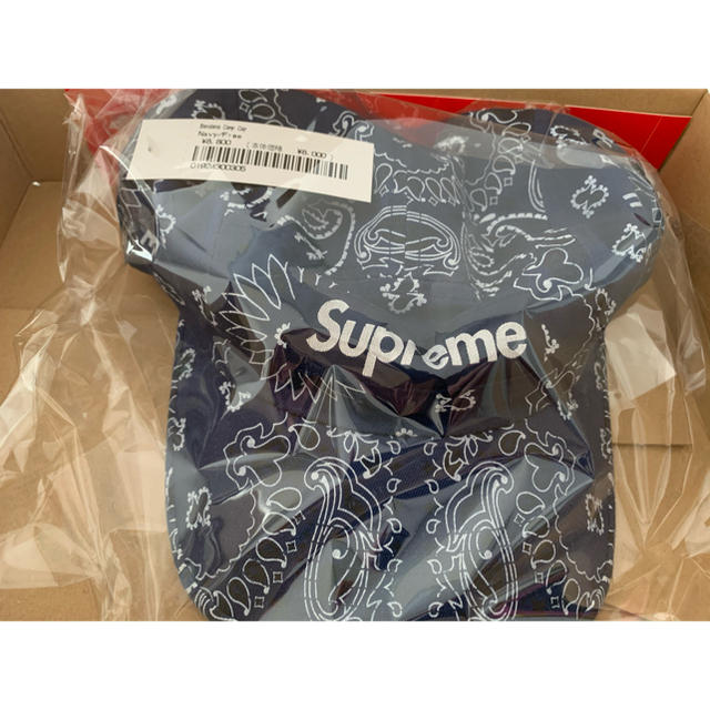 Supreme(シュプリーム)のSupreme Bandana Camp Cap Navy メンズの帽子(キャップ)の商品写真