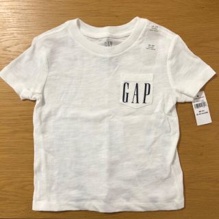 ベビーギャップ(babyGAP)の90cm Tシャツ　キッズ　白　GAP 半袖　タグ付新品　バックプリント(Tシャツ/カットソー)