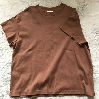 ジーユー(GU)のＧU  Tシャツ　ブラウン①(Tシャツ(半袖/袖なし))