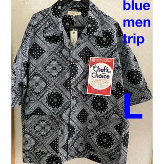 新品タグ付き　blue men trip 柄シャツ(シャツ)