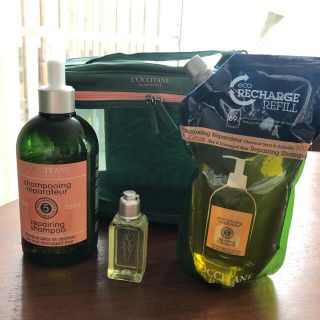 ロクシタン(L'OCCITANE)のロクシタン　シャンプー500ml、リフィル、バスジェル、バニティポーチ(シャンプー)