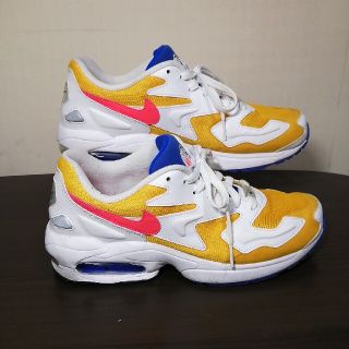 ナイキ(NIKE)のNIKE　AIR MAX2LIGHT　美品イエロー×ブルー(スニーカー)