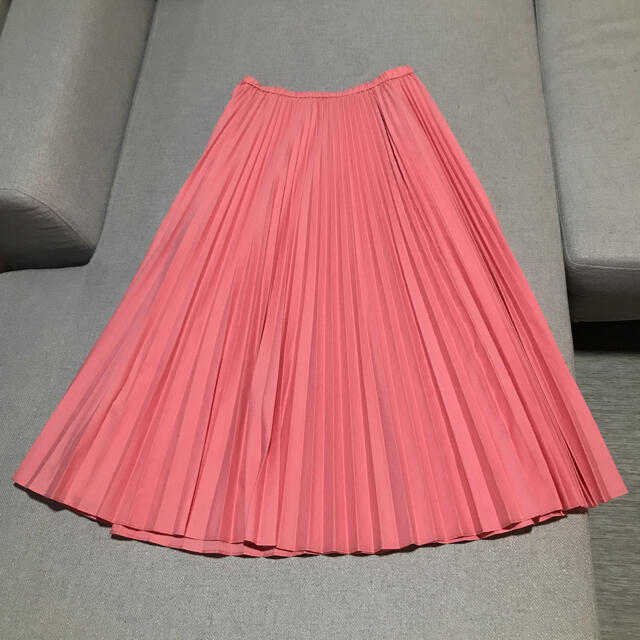 Adam et Rope'(アダムエロぺ)のアダムエロペ　ピンク　プリーツスカート レディースのスカート(ロングスカート)の商品写真