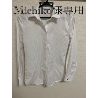 アオキ(AOKI)の【美品】AOKI レディース　ワイシャツ(シャツ/ブラウス(長袖/七分))