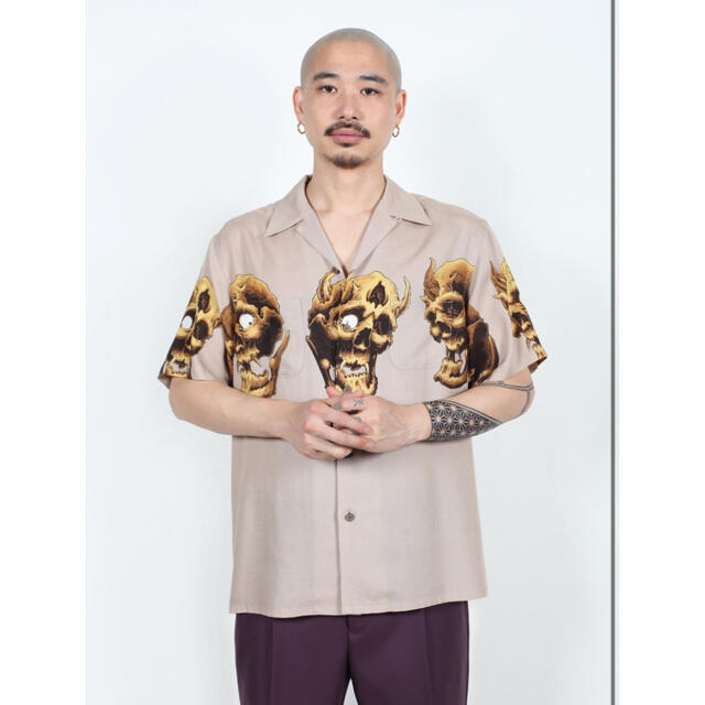 WACKO MARIA - WACKO MARIA 56 TATTOO STUDIO ベージュXL 鬼スカルの