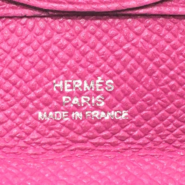 エルメス HERMES バスティア エプソン 小銭入れ 財布 コインケース エプソン A刻 ローズパープル パープル