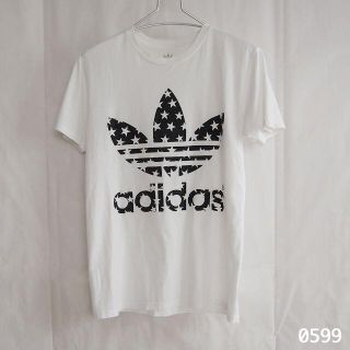 アディダス(adidas)のアディダス ストレフォイル ビック ロゴ マーク メキシコ製 半袖 白 Tシャツ(Tシャツ/カットソー(半袖/袖なし))