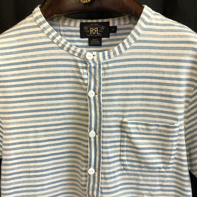RRL(ダブルアールエル)のRRL ダブルアールエル Tシャツ 半袖 カットソー  ヘンリーネック  メンズ メンズのトップス(Tシャツ/カットソー(半袖/袖なし))の商品写真