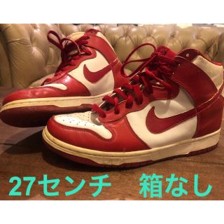 ナイキ(NIKE)の【美品！】【99年製】ナイキ ダンク ハイ　NIKE DUNK HIGH LE (スニーカー)