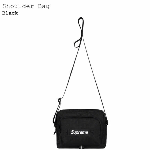 シュプリームSupreme 19SS Shoulder Bag Black 新品未使用　レア