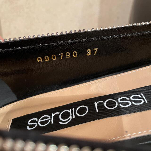 Sergio Rossi(セルジオロッシ)のsergio rossi steel rider 37 ブラック レディースの靴/シューズ(バレエシューズ)の商品写真