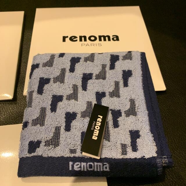 RENOMA(レノマ)のrenoma PARIS レノマ タオルハンカチ ミニタオル ハンドタオル メンズのファッション小物(ハンカチ/ポケットチーフ)の商品写真