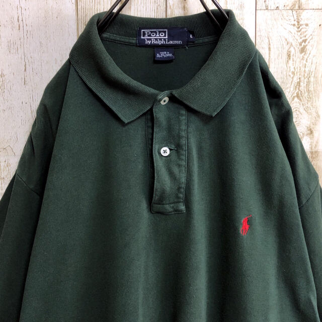 POLO RALPH LAUREN(ポロラルフローレン)の【ポロバイラルフローレン】【XL相当】【ロゴ刺繍】【ポロシャツ】 メンズのトップス(ポロシャツ)の商品写真