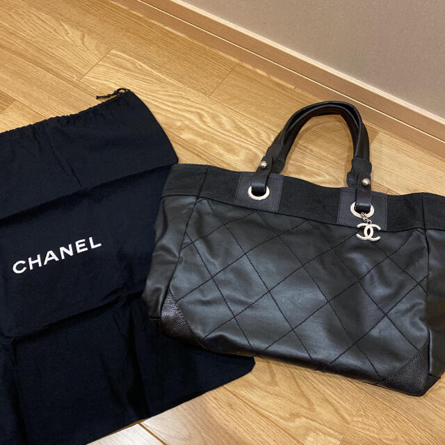 【値下げ】CHANEL パリビアリッツ　トート　MM  マトラッセ　バッグ