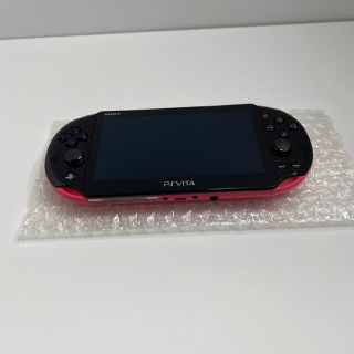 プレイステーションヴィータ(PlayStation Vita)のpsvita ピンクブラック本体 PCH-2000 ZA15(携帯用ゲーム機本体)