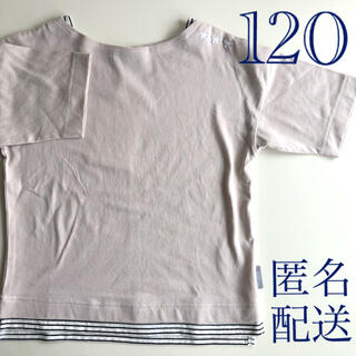 シマムラ(しまむら)のシーズンリーズン キッズ 120 半袖 Tシャツ レイヤード 刺繍 高見え 匿名(Tシャツ/カットソー)