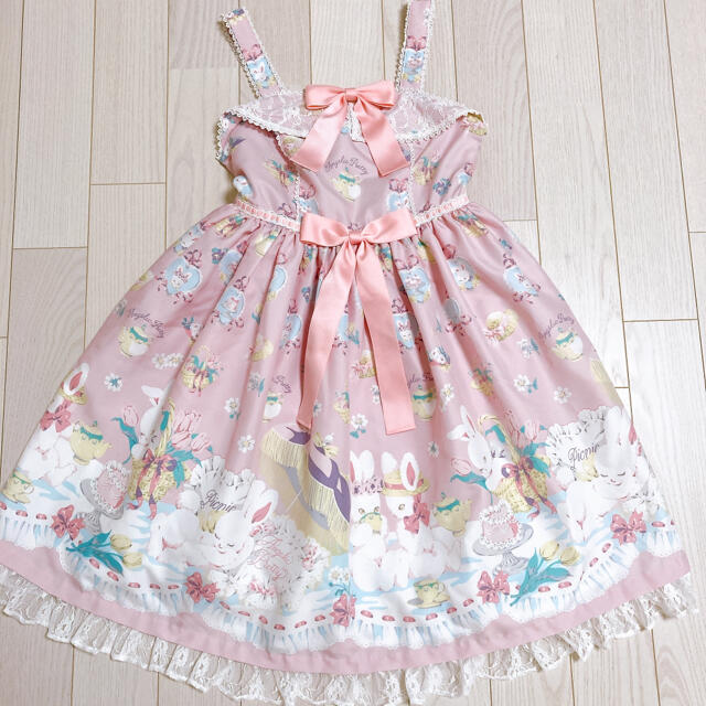 Angelic Pretty うさぎのPicnic Party ピンク