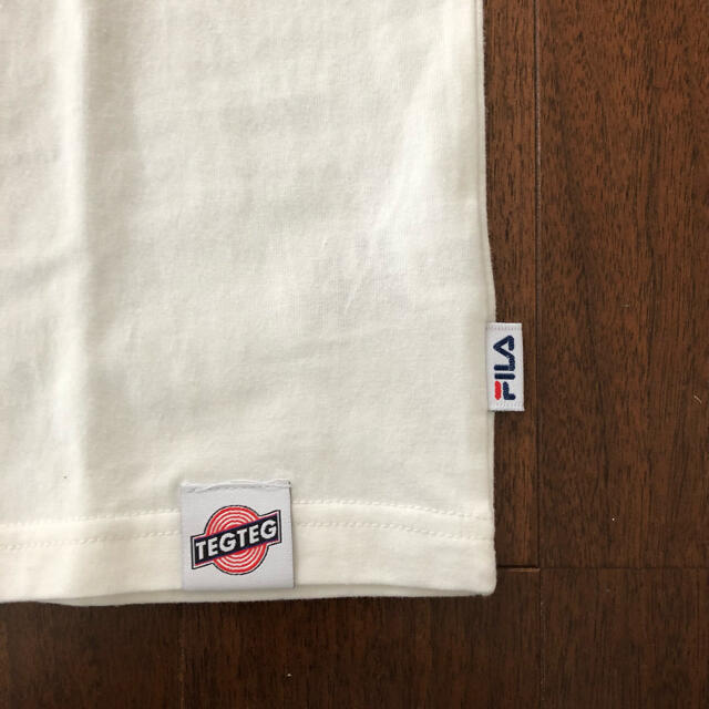 FILA(フィラ)のTEGTEG ✖️ FILA Tシャツ　140 正規品　新品未使用タグ付 キッズ/ベビー/マタニティのキッズ服女の子用(90cm~)(Tシャツ/カットソー)の商品写真