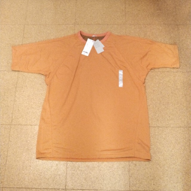 UNIQLO(ユニクロ)のユニクロ👕ドライメッシュクルーネックTシャツオレンジ メンズのトップス(Tシャツ/カットソー(半袖/袖なし))の商品写真