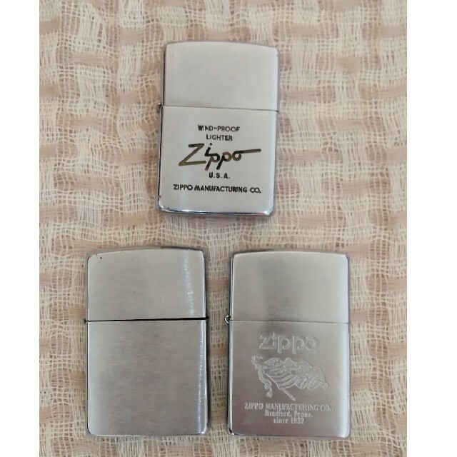 ZIPPO(ジッポー)のZIPPO オイルライター　3個セット メンズのファッション小物(タバコグッズ)の商品写真