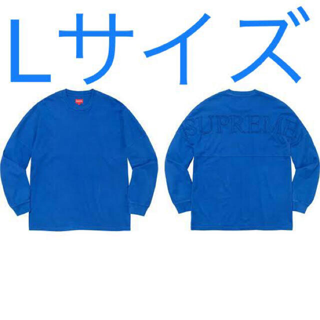 Supreme Overdyed L/S Top Royal Lサイズ