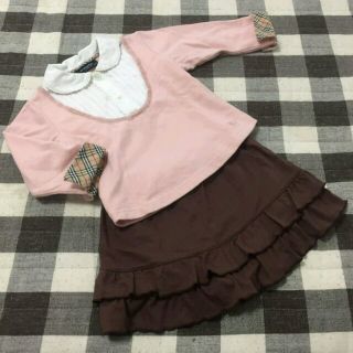 バーバリー(BURBERRY)のtan様専用　バーバリー《９０》トップス＆スカート　セット(Tシャツ/カットソー)