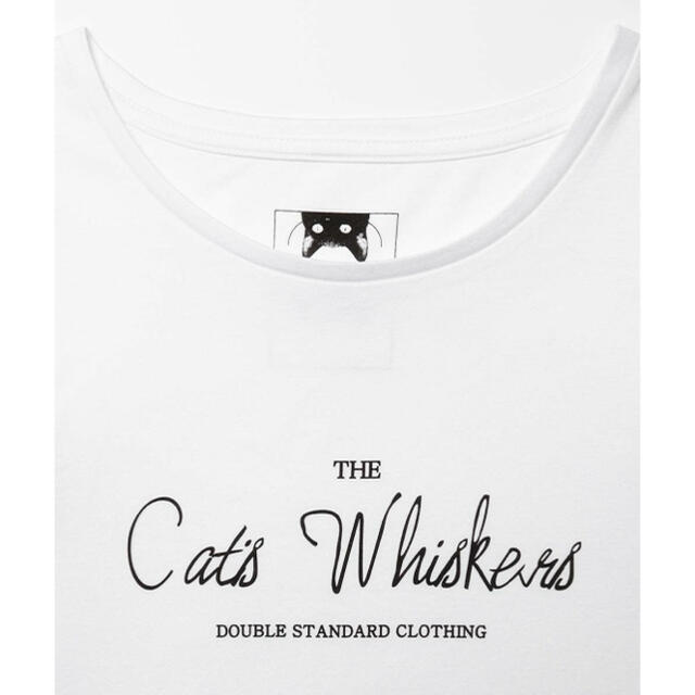 DOUBLE STANDARD CLOTHING(ダブルスタンダードクロージング)のDOUBLE STANDARD Cat's Whiskers Tシャツ レディースのトップス(Tシャツ(半袖/袖なし))の商品写真