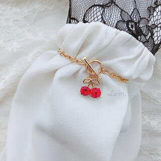 gold cherry bracelet(ブレスレット/バングル)