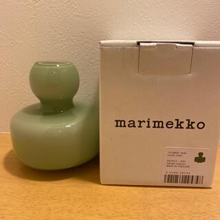 マリメッコ(marimekko)のマリメッコ　花瓶　グリーン　箱あり(花瓶)