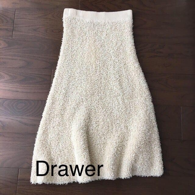 ★未使用品　Drawer　ドゥロワー　コットンニットフレアースカート