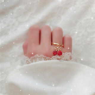 gold cherry ring(リング)