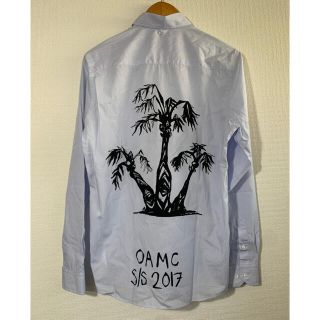 【美品】OAMC 17ss バックプリントシャツ(シャツ)