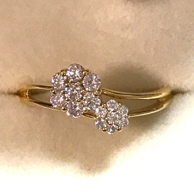 数量限定価格!! JEWELRY ダイヤモンドフラワーリング #11 k18 《moka様