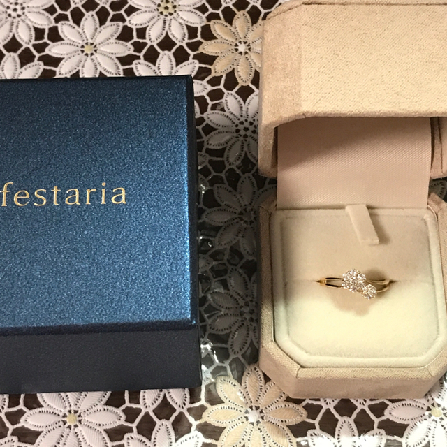 JEWELRY TSUTSUMI(ジュエリーツツミ)の《moka様専用》festaria k18 ダイヤモンドフラワーリング　#11 レディースのアクセサリー(リング(指輪))の商品写真