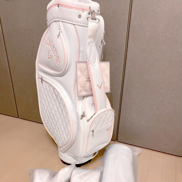 キャロウェイ Callaway レバ REVA キャディバッグ 白＋ヘッドカバー