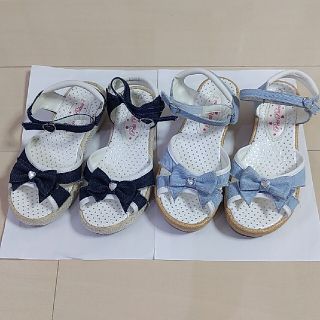 マザウェイズ(motherways)のひまわりんこ様専用　motherways　20㎝　21㎝　サンダル　２足セット(サンダル)