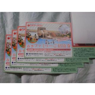 送料無料☆東京サマーランド株主優待券 フリーパス券４枚☆期限７月１６日☆普通郵便(プール)