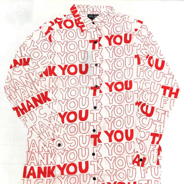 LAZY OAF(レイジーオーフ)のLAZYOAF レイジーオーフ THANK YOU シャツ レディースのトップス(シャツ/ブラウス(長袖/七分))の商品写真