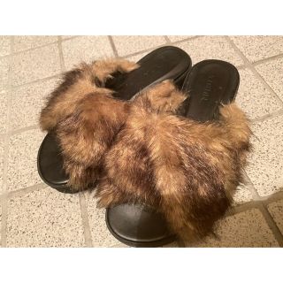 ムルーア(MURUA)の【美品】MURUA ムルーア サンダル フェイクサンダル ファーサンダル(サンダル)