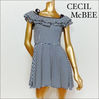 セシルマクビー(CECIL McBEE)のCECIL McBEE バック編み上げ ワンピース＊ダズリン titty&Co.(ミニワンピース)