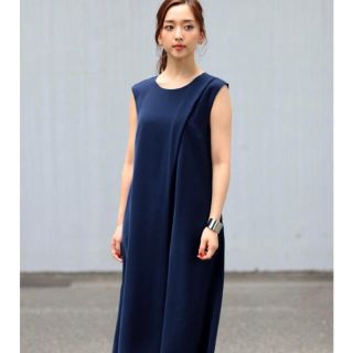 アズールバイマウジー(AZUL by moussy)の新品未使用⭐️ AZUL by moussy タックノースリーブ　オールインワン(オールインワン)